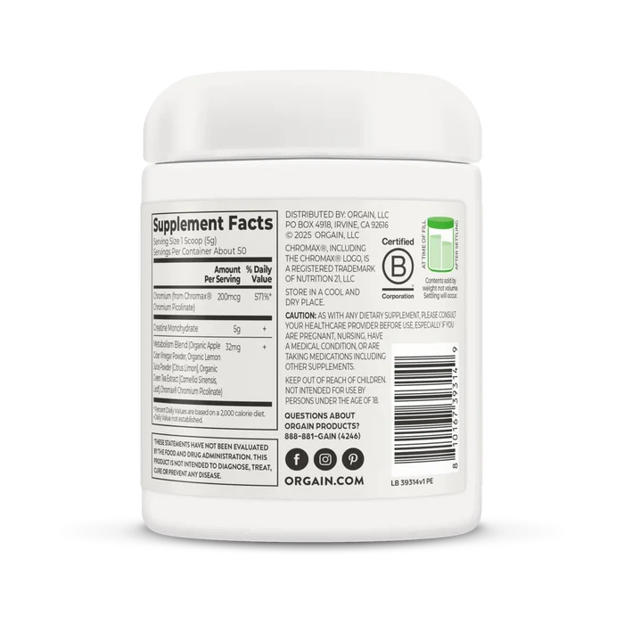 Right Side of Creatine Lean Muscle