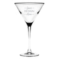 Custom Artwork Martini Glass