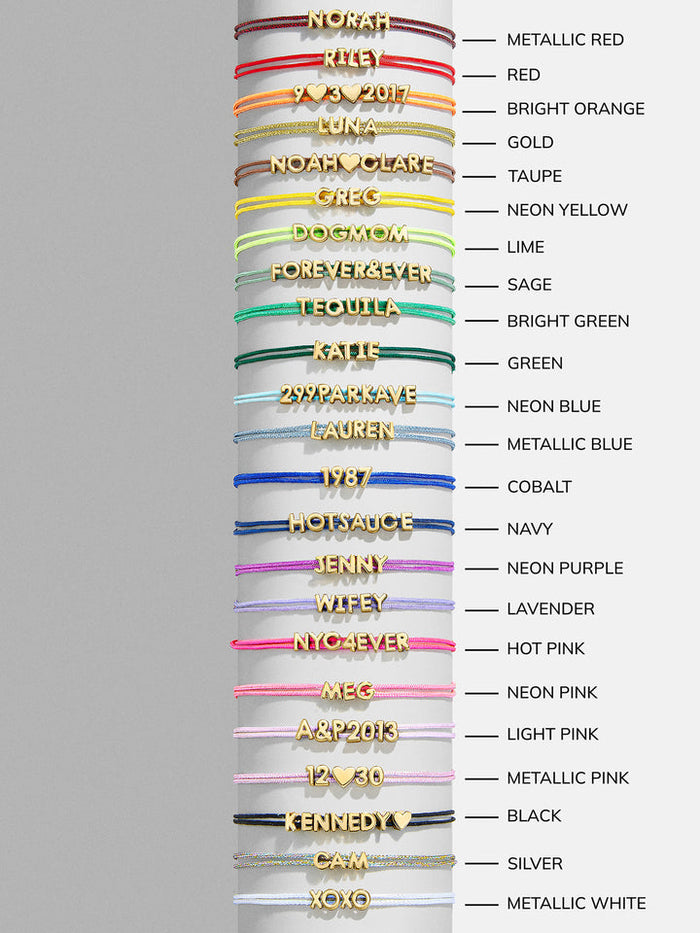 Custom Cord Bracelet-