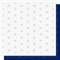 Daruma - Asanoha Stars Cotton Sashiko Fukin Sampler Cloth - Blue or White