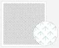 Daruma - Bamboo Grass Cotton Sashiko Fukin Sampler Cloth - White