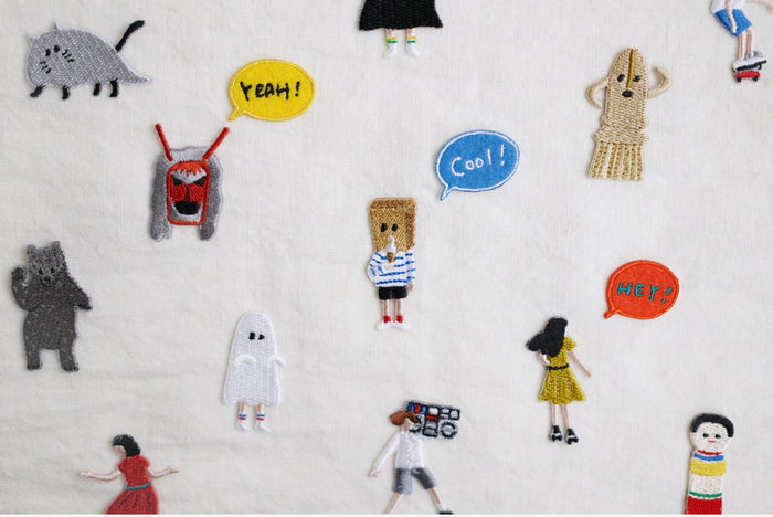 Daruma - Embroidered Sticker - #16 Music