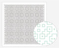 Daruma - Flat Glass Marbles Cotton Sashiko Fukin Sampler Cloth - White
