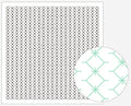 Yokota - Hishigata-Tsuzuri Joined Diamond Cotton Sashiko Fukin Sampler Cloth - White