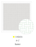 Daruma - Kago Basket Cotton Sashiko Fukin Sampler Cloth - White