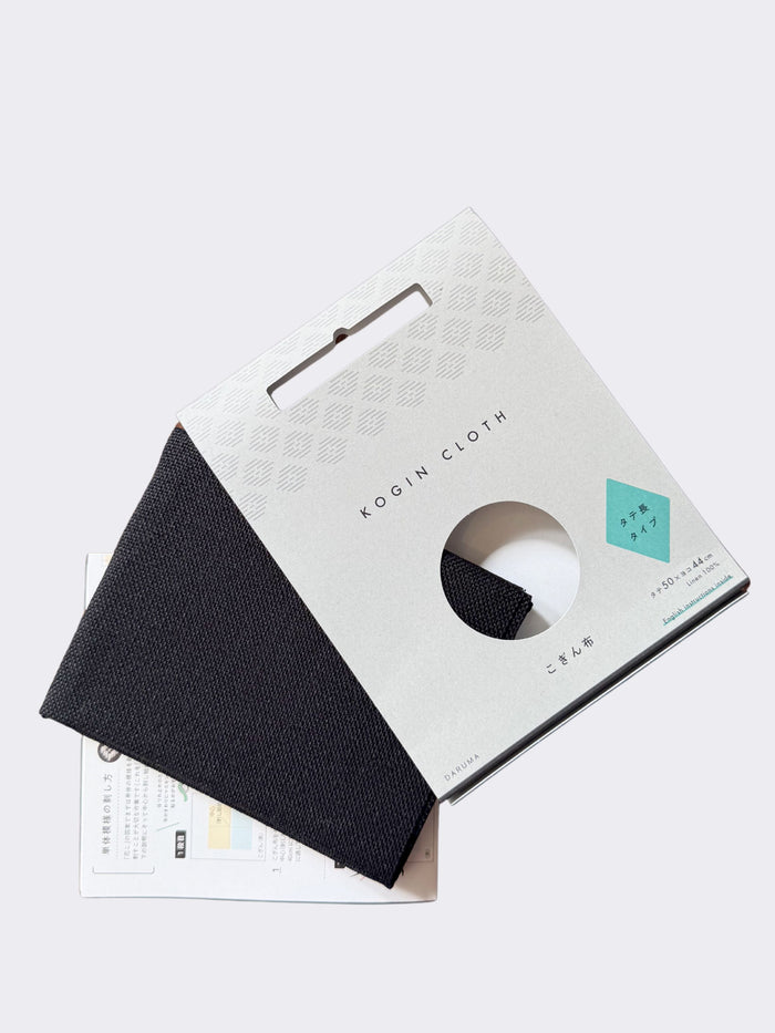 Daruma - Linen Kogin Cloth - Black