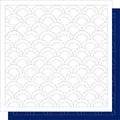 Daruma - Seigaiha Waves Cotton Sashiko Fukin Sampler Cloth - Blue or White