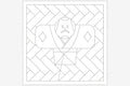 Daruma - Tako-Age Clothe Cotton Sashiko Fukin Sampler Cloth - Blue or White