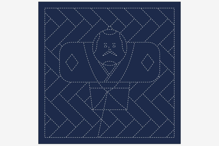 Daruma - Tako-Age Clothe Cotton Sashiko Fukin Sampler Cloth - Blue or White