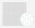 Daruma - Ten Tree Cotton Sashiko Fukin Sampler Cloth - White