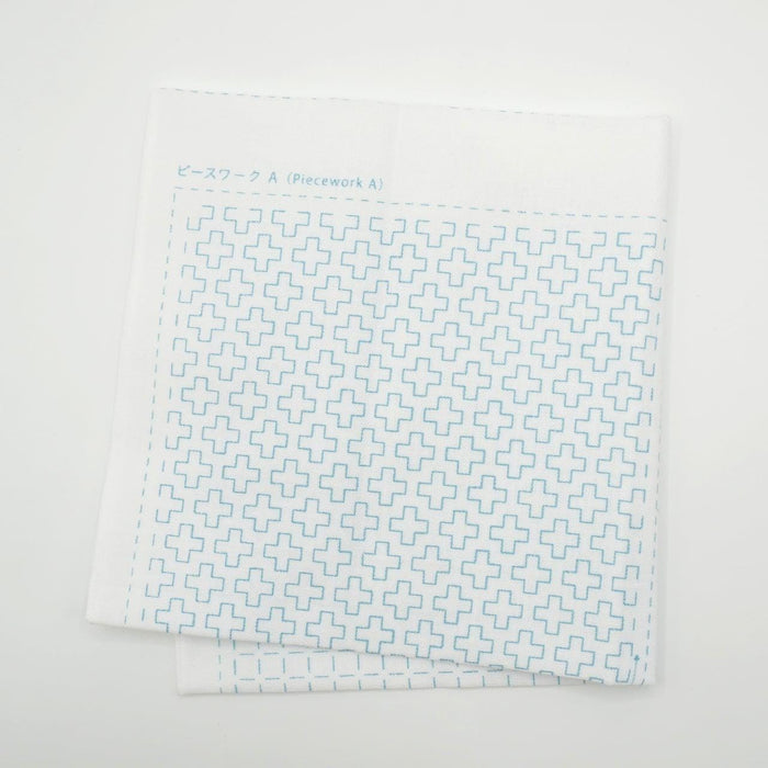 Daruma - Ten Tree Cotton Sashiko Fukin Sampler Cloth - White