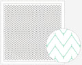 Daruma - Yamanami Mountain Range Cotton Sashiko Fukin Sampler Cloth - White