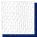 Daruma - Yosegi Parquet Cotton Sashiko Fukin Sampler Cloth - Blue or White
