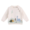 Dino Jacquard Baby Knit Pullover (Organic)