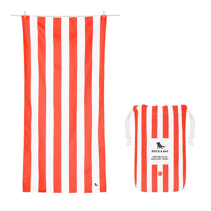 Dock & Bay Quick Dry Towels - Cabana - Waikiki Coral
