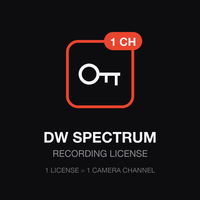 DW Spectrum Recording License — 1 Channel