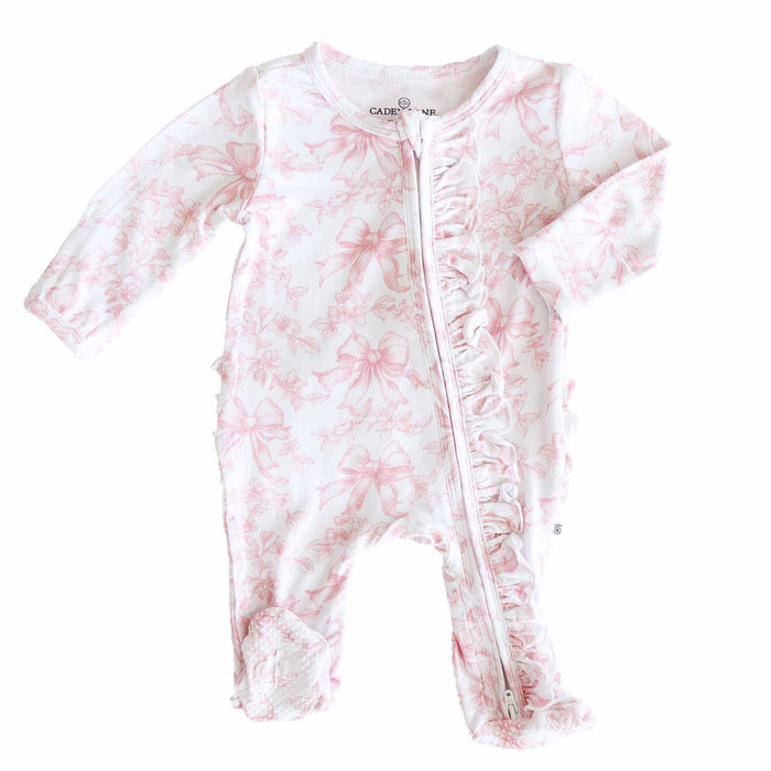 Fancy Frills Ruffle Zipper Footie