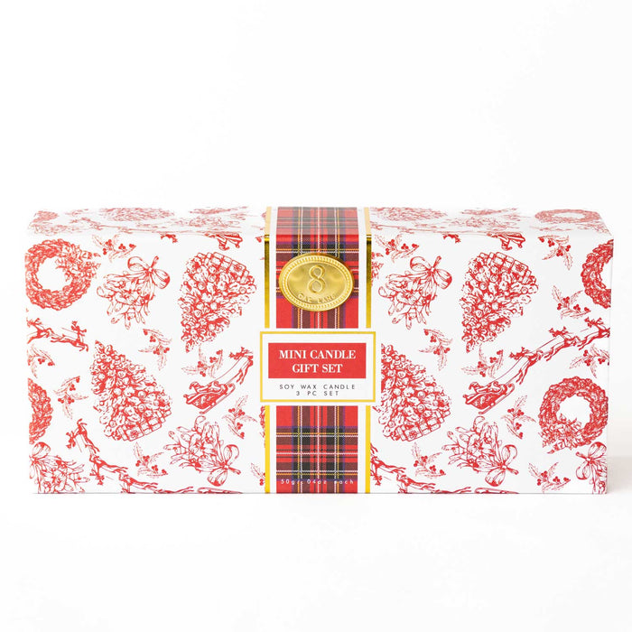 Festive Spice 3-Piece Soy Wax Candle Gift Set