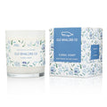 Floral Coast Candle and packaging on white background