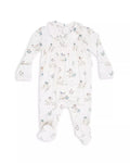 Flower Ducklings - Smocked Peter Pan Snap Footie