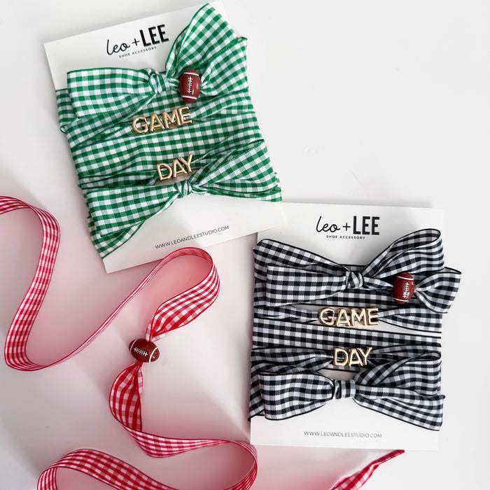 Game Day Gingham Sneaker Lace Charm Set – GAMEDAY