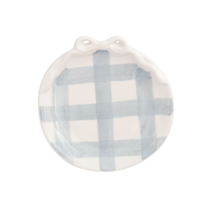 Gingham Bow Ring Dish
