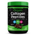 Front of Grass Fed Pasture Raised Collagen Peptides - Chocolate  Flavor in the 1.15lb Canister Size