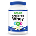 Front of Grass Fed Whey Protein Powder - Vanilla Bean  Flavor in the 1.82lb Canister Size