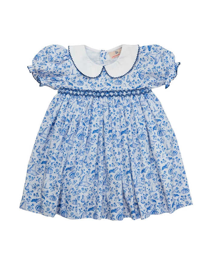Halloween Toile Smocked Dress