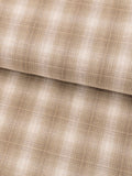 Handworks - Ombre Glen Plaid Yarn Dyed Cotton Fabric - Beige