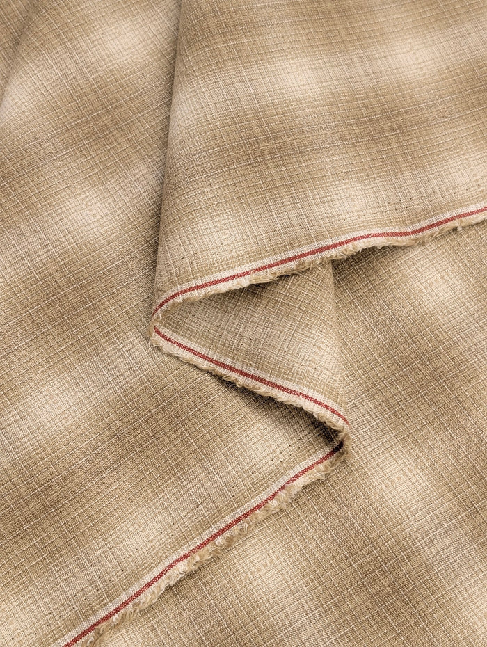 Handworks - Ombre Glen Plaid Yarn Dyed Cotton Fabric - Beige