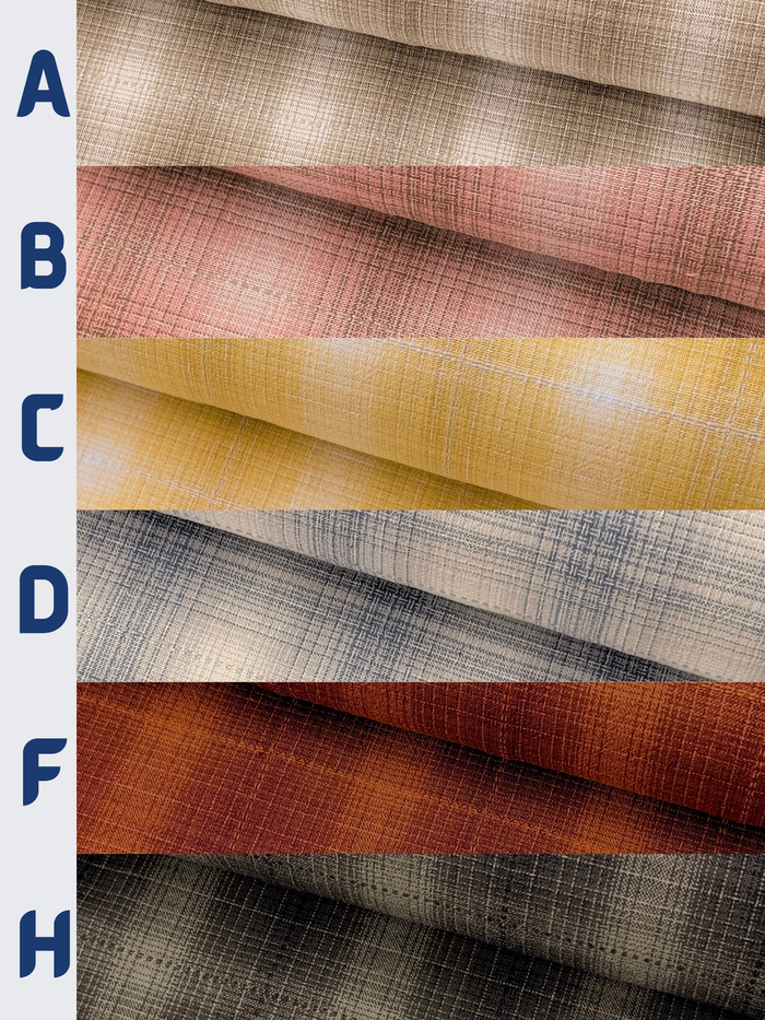 Handworks - Ombre Glen Plaid Yarn Dyed Cotton Fabric - Beige