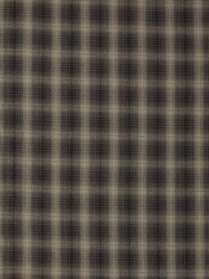 Handworks - Ombre Glen Plaid Yarn Dyed Cotton Fabric - Gray