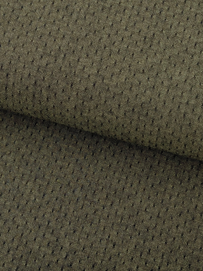 Handworks - Raised Weave Yarn Dyed Cotton Fabric - Artichoke Green