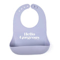 Hello Gorgeous Wonder Bib — fun baby bib, baby shower gift for girls