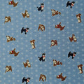 Hishiei - Asanoha Shibas Cotton Fabric - Light Blue