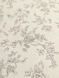 Hokkoh - Botanical Filigree Cotton Lawn - White and Gray