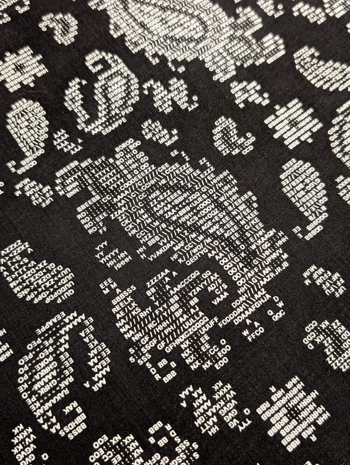 Hokkoh - Coded Paisley Cotton Lawn - Black