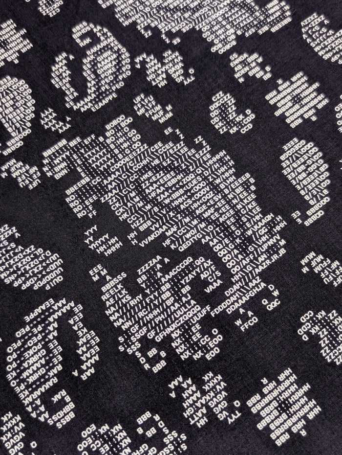 Hokkoh - Coded Paisley Cotton Lawn - Navy