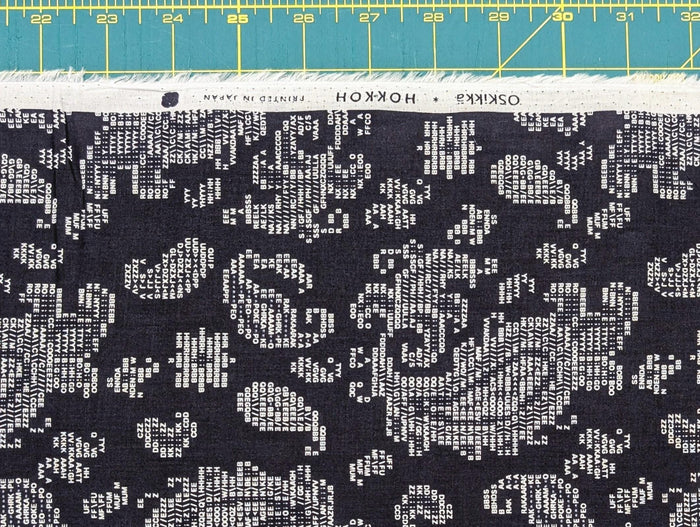 Hokkoh - Coded Paisley Cotton Lawn - Navy