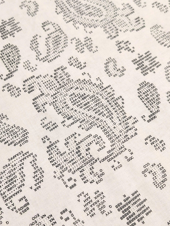 Hokkoh - Coded Paisley Cotton Lawn - White