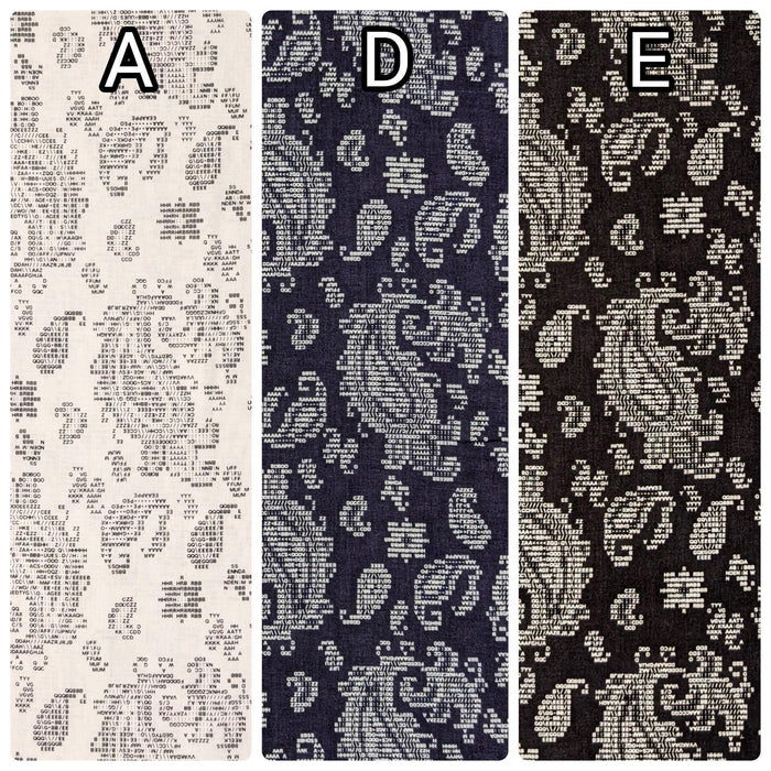 Hokkoh - Coded Paisley Cotton Lawn - White