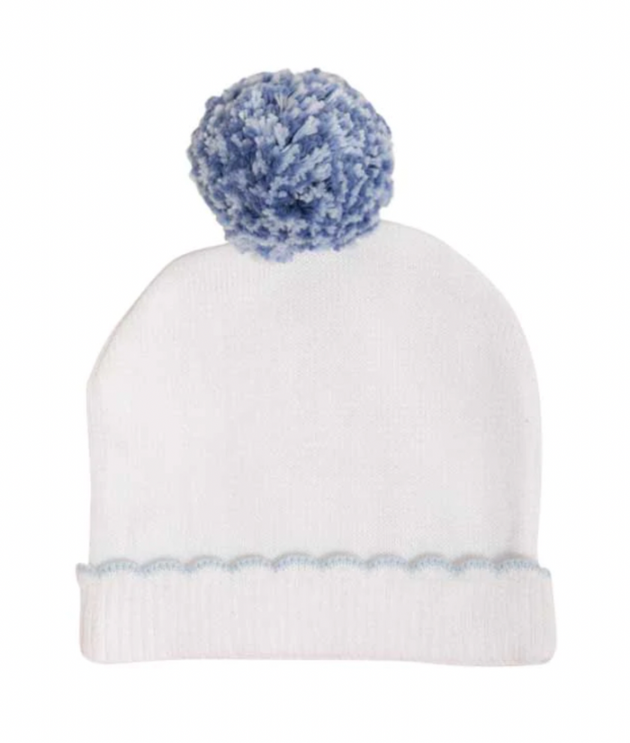 I'm Here hat — shown on newborn