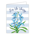 I'm So Sorry Floral greeting card — sympathy and apology card