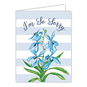 I'm So Sorry Floral greeting card — sympathy and apology card