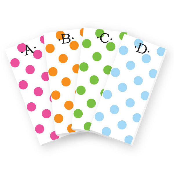 Initial notepads — personalized stationery, fun gift for her