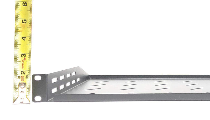 Kenuco Vented 19" Universal Rack Shelf | 13.75" Deep | Heavy-Duty | Steel