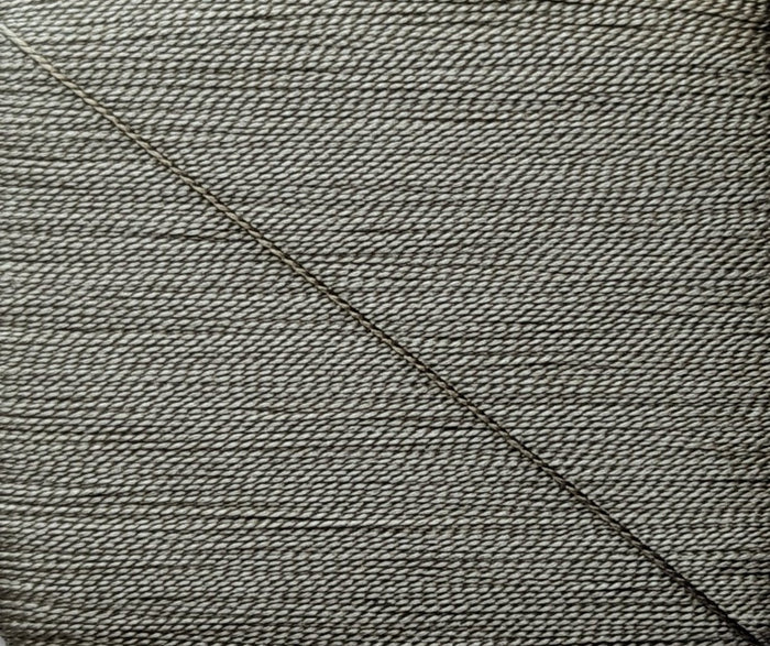 Kinkame - Silk Hand Sewing Thread 80m Card - Color #108 Deep Gray