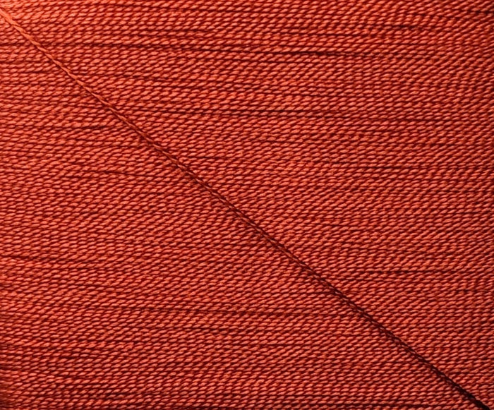 Kinkame - Silk Hand Sewing Thread 80m Card - Color #122 Wet Coral