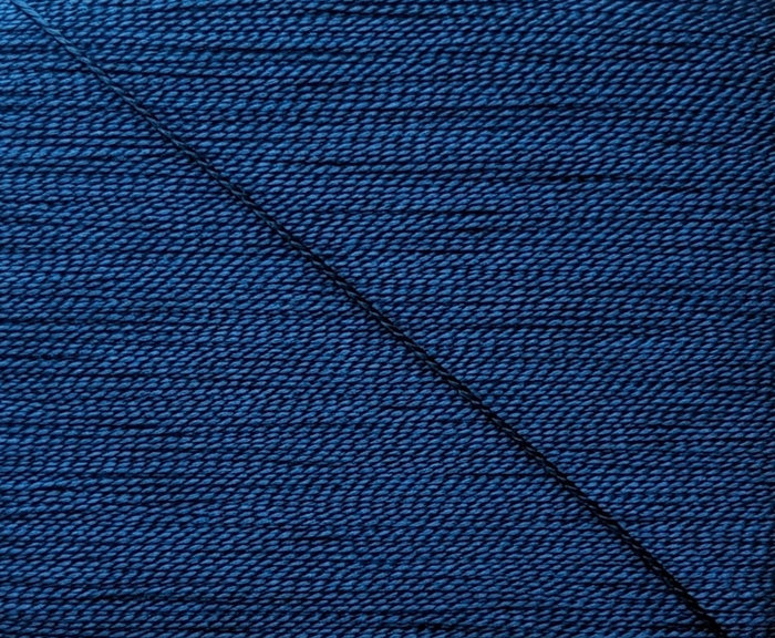 Kinkame - Silk Hand Sewing Thread 80m Card - Color #124 Cobalt Stone